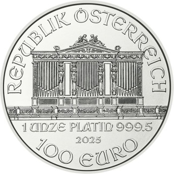 Philharmoniker 2025 1 uncia platina pénzérme 