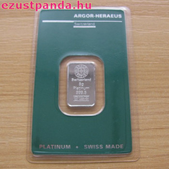 Platina 5 gramm Argor-Heraeus (svájci)