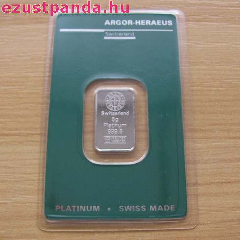 Platina 5 gramm Argor-Heraeus (svájci) Platina 5 gramm Argor-Heraeus (svájci)