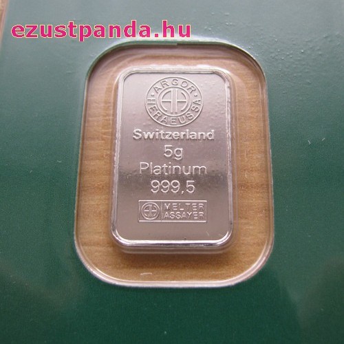 Platina 5 gramm Argor-Heraeus (svájci) Platina 5 gramm Argor-Heraeus (svájci)