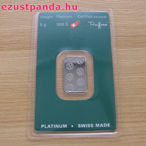 Platina 5 gramm Argor-Heraeus (svájci) Platina 5 gramm Argor-Heraeus (svájci)