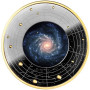 Galaxis (1) NGC 1232 - "Isten szeme" Kamerun 2024 ezüst pénzérme - CSAK 700 példány!