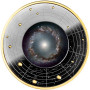 Galaxis (6) NGC 1097 "Fekete lyuk" Kamerun 2024 ezüst pénzérme - CSAK 700 példány!