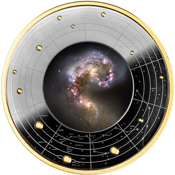 Galaxis (5) Antennae "A csáp-galaxisok" Kamerun 2024 ezüst pénzérme - CSAK 700 példány! Galaxis (5) Antennae "A csáp-galaxisok" Kamerun 2024 ezüst pénzérme - CSAK 700 példány!