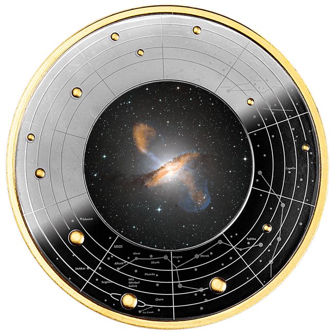 Galaxis (8) Centaurus A "Kentaur-galaxis" Kamerun 2025 ezüst pénzérme - CSAK 700 példány! Galaxis (8) Centaurus A "Kentaur-galaxis" Kamerun 2025 ezüst pénzérme - CSAK 700 példány!