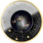 Galaxis (3) Topsy-Turvy "A zűrzavaros galaxis" Kamerun 2024 ezüst pénzérme - CSAK 700 példány!