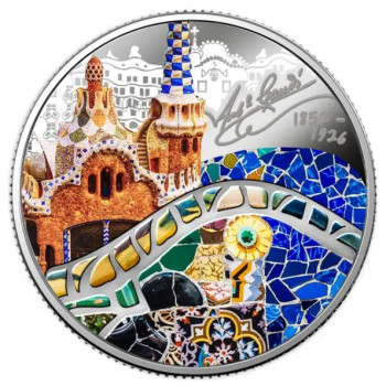 Gaudí színpompás világa 1. 2022 proof ezüst pénzérme - CSAK 999 példány!