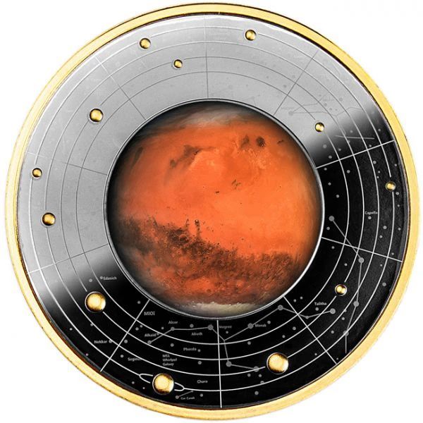 Naprendszerünk - A Mars Kamerun 2021 ezüst pénzérme - CSAK 555 példány! Naprendszerünk - A Mars Kamerun 2021 ezüst pénzérme - CSAK 555 példány!
