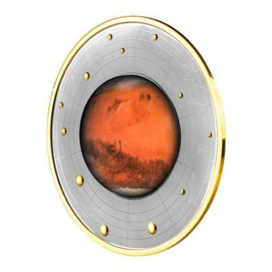 Naprendszerünk - A Mars Kamerun 2021 ezüst pénzérme - CSAK 555 példány!