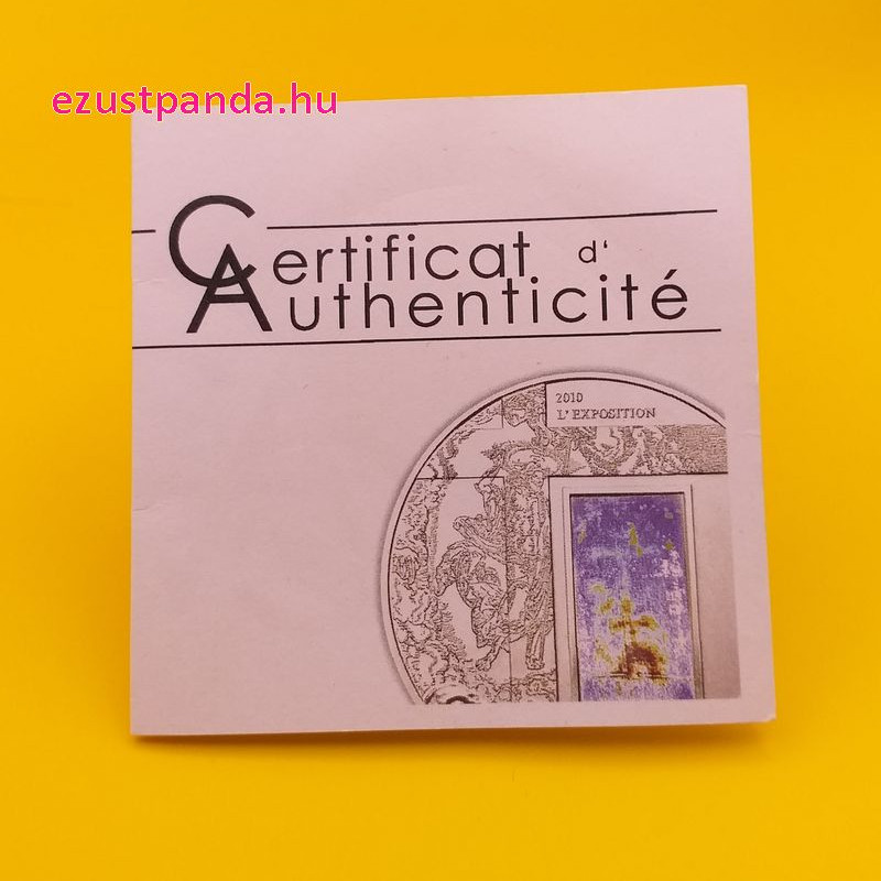 A torinói lepel 2010 proof ezüst pénzérme, hologramos  - CSAK 2010 példányban!