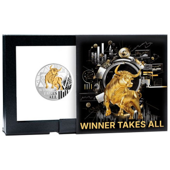 Winner Takes All - A győztes mindent visz 2025 proof ezüst pénzérme - CSAK 700 példány!