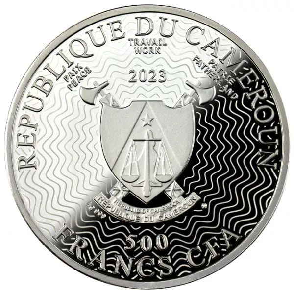 Csillagjegyek - Bika Kamerun 2023 ezüst pénzérme - CSAK 500 példány!