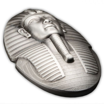 Tutankhamon fáraó maszkja 2022 3 uncia antikolt ezüst pénzérme - CSAK 1922 PÉLDÁNYBAN!