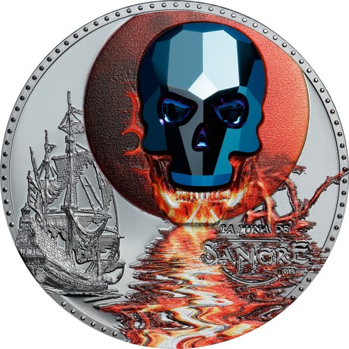 Kristálykoponya 2019 1 uncia proof ezüst pénzérme