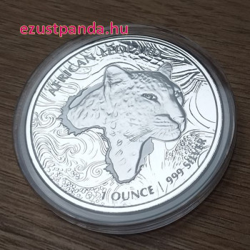 Leopárd 2019 1 uncia ezüst pénzérme Ghána 