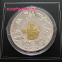 Szent János apostol - Libéria 2011 aranyozott proof ezüst pénzérme