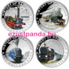 Vonatok Libéria - Monarchia KkStB 2011 színes proof ezüst pénzérme Vonatok Libéria - Monarchia KkStB 2011 színes proof ezüst pénzérme