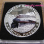 Vonatok Libéria - Royal Hudson 2011 színes proof ezüst pénzérme