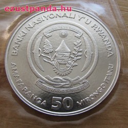 Ruanda Gorilla 2008 1 uncia ezüst pénzérme