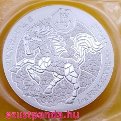 Ruanda Ló éve 2026 1 uncia ezüst pénzérme