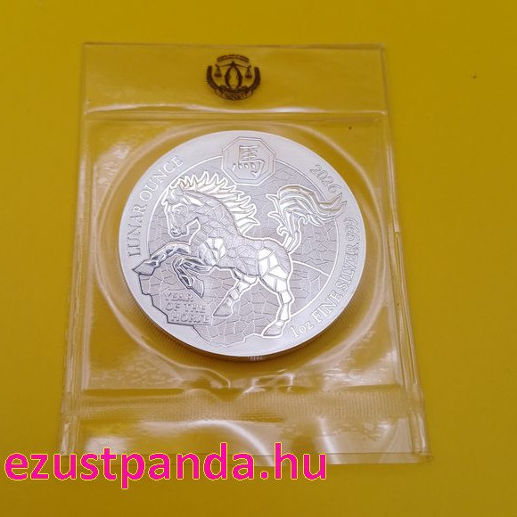 Ruanda Ló éve 2026 1 uncia ezüst pénzérme Ruanda Ló éve 2026 1 uncia ezüst pénzérme