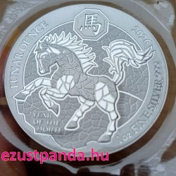 Ruanda Ló éve 2026 1 uncia ezüst pénzérme Ruanda Ló éve 2026 1 uncia ezüst pénzérme
