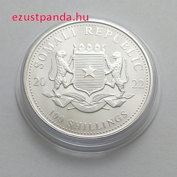 Szomália Elefánt 2022 1 uncia ezüst pénzérme