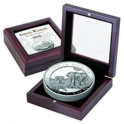 Szomália Elefánt 2026 1 uncia high-relief proof ezüst pénzérme