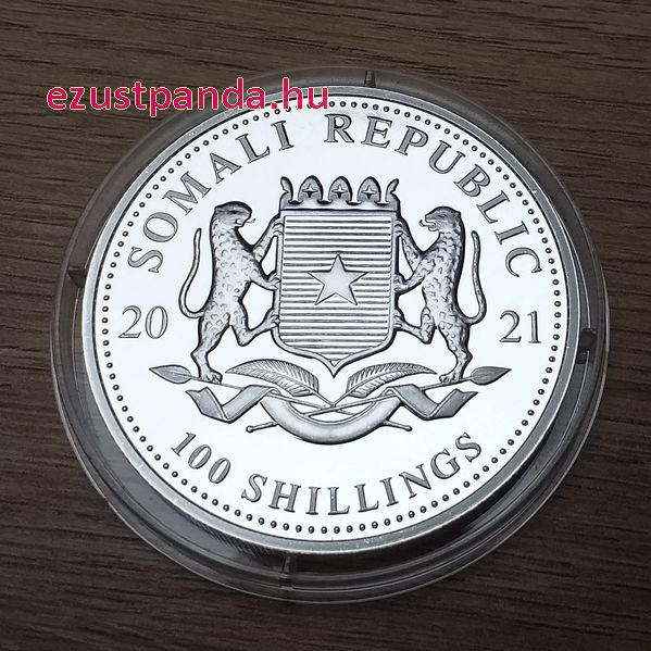 Szomália Leopárd 2021 1 uncia ezüst pénzérme