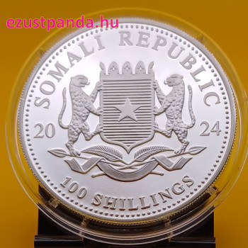 Szomália Leopárd 2024 1 uncia ezüst pénzérme