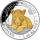 Szomália Leopárd 2025 1 uncia aranyozott ezüst pénzérme