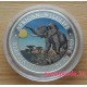 Szomália Elefánt 2016 1 uncia színes ezüst pénzérme