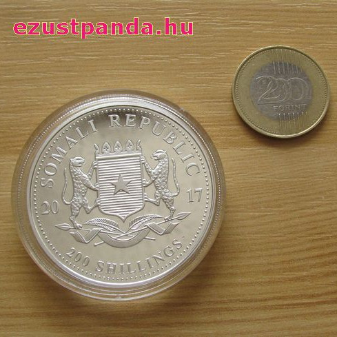 Szomália Elefánt 2017 2 uncia ezüst pénzérme Szomália Elefánt 2017 2 uncia ezüst pénzérme