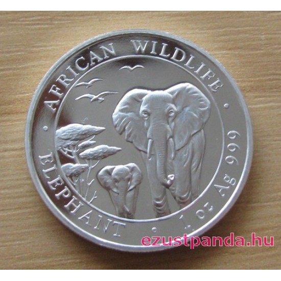 Szomália Elefánt 2015 1 uncia ezüst pénzérme