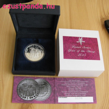 Szomáliföld Bárány éve 2015 1 uncia proof ezüst pénzérme