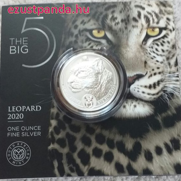 Big Five - Az Öt Nagy - Leopárd 2020 1 uncia ezüst érme Dél-Afrika Big Five - Az Öt Nagy - Leopárd 2020 1 uncia ezüst érme Dél-Afrika