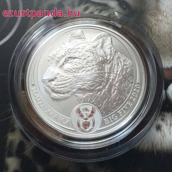 Big Five - Az Öt Nagy - Leopárd 2020 1 uncia ezüst érme Dél-Afrika Big Five - Az Öt Nagy - Leopárd 2020 1 uncia ezüst érme Dél-Afrika