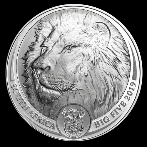 Big Five - Az Öt Nagy - Oroszlán 2019 1 uncia ezüst érme Dél-Afrika Big Five - Az Öt Nagy - Oroszlán 2019 1 uncia ezüst érme Dél-Afrika