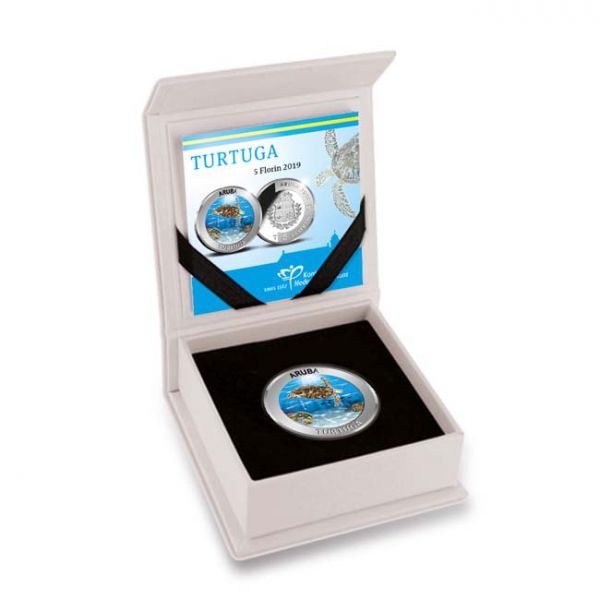 Turtuga Teknős Aruba 25g proof ezüst pénzérme - csak 750 db!