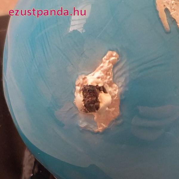 Kék Bolygó 2022 3 uncia gömbölyű, színes ezüst pénzérme Barbados - CSAK 999 PÉLDÁNYBAN!