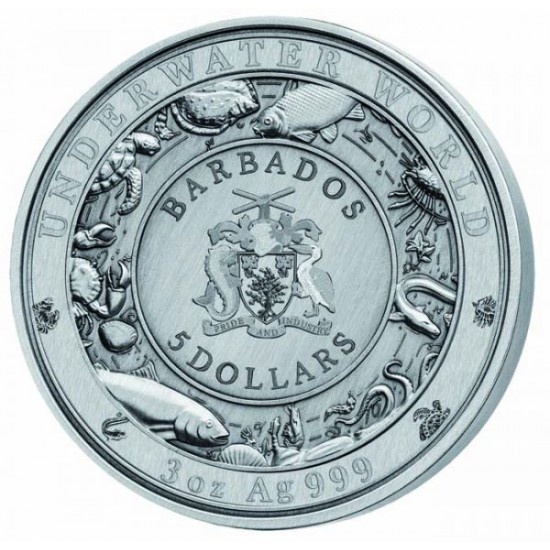 Kék bálna 2020 3 uncia ezüst pénzérme Barbados Kék bálna 2020 3 uncia ezüst pénzérme Barbados