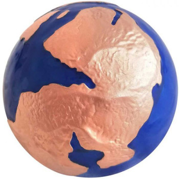 Pangea 2022 3 uncia gömbölyű, színes ezüst pénzérme Barbados - CSAK 999 PÉLDÁNYBAN!