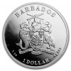 Csikóhal 2018 1 uncia ezüst pénzérme Barbados