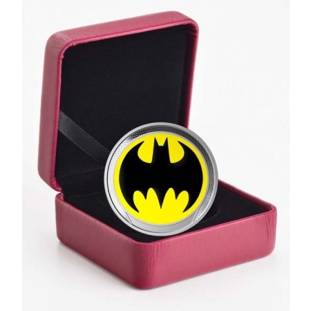 Batman 2019 világító ezüst pénzérme Barbados