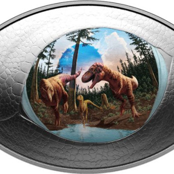 Dinoszaurusz szeme 2025 1 uncia kanadai proof ezüst pénzérme - DOMBORÚ KIVITEL!