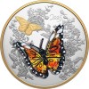Királylepke 2025 0,5 kg proof ezüst pénzérme - muranoi üveg lepkével!