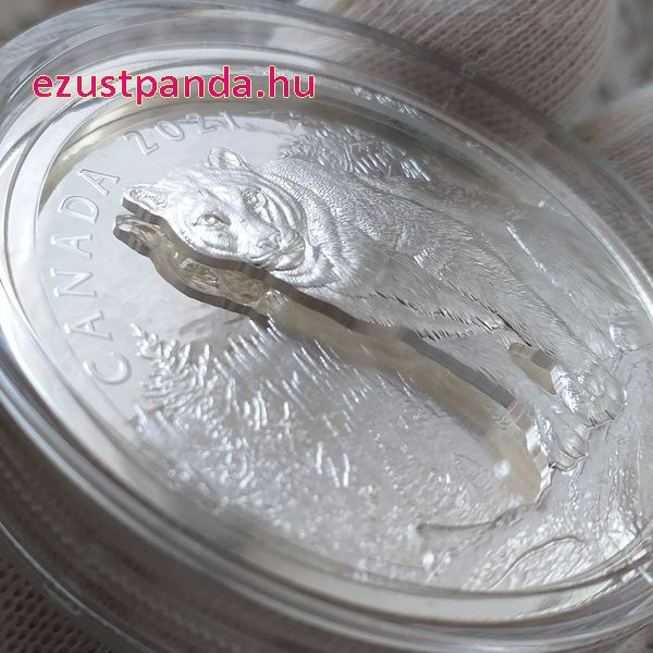 Puma 2021 105,6 gramm kanadai proof ezüst pénzérme - KÉTRÉTEGŰ VERET! Puma 2021 105,6 gramm kanadai proof ezüst pénzérme - KÉTRÉTEGŰ VERET!