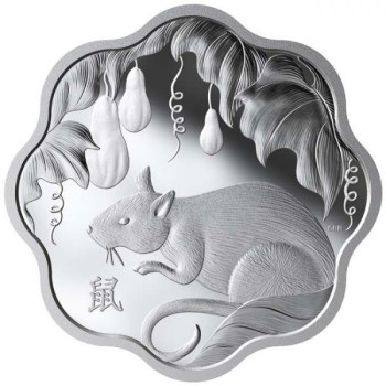Lunar Lotus Egér Kanada 2020 proof ezüst pénzérme Lunar Lotus Egér Kanada 2020 proof ezüst pénzérme