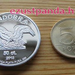 Andorra Diner 2013 1/2 uncia ezüst pénzérme