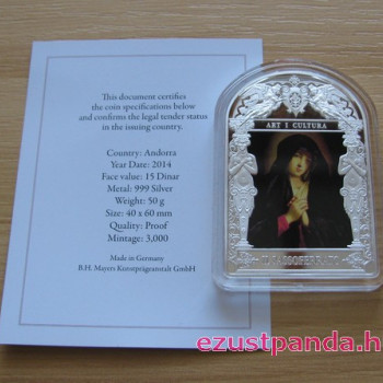 Reneszánsz Madonnák - Il Sassoferrato 2014 50g proof ezüst pénzérme